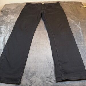 Signature by Levi Strauss Relaxed Fit Black Jeans Denim Pants Mens 36x34"